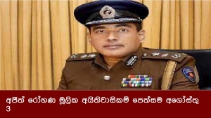 අජිත් රෝහණ මූලික අයිතිවාසිකම් පෙත්සම අගෝස්තු 3