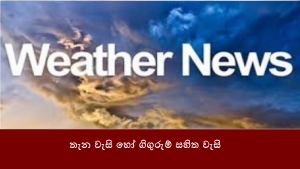 තැන වැසි හෝ ගිගුරුම් සහිත වැසි