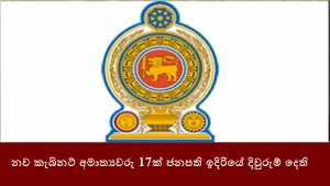 නව කැබිනට් අමාත්‍යවරු 17ක් ජනපති ඉදිරියේ දිවුරුම් දෙති