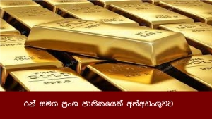 රන් සමග ප්‍රංශ ජාතිකයෙක් අත්අඩංගුවට