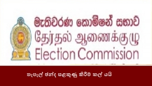 තැපැල් ඡන්ද සළකුණු කිරීම කල් යයි