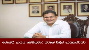 ජ්‍යෙශ්ඨ නායක හේමකුමාර යටතේ දිලිත් නායකත්වයට