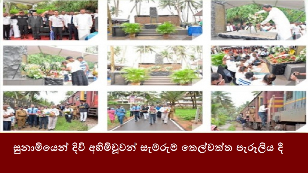 සුනාමියෙන් දිවි අහිමිවූවන් සැමරුම තෙල්වත්ත පැරූලිය දී