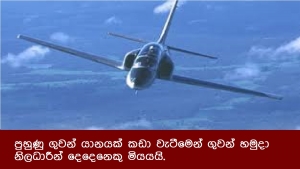 පුහුණු ගුවන් යානයක් කඩා වැටීමෙන් ගුවන් හමුදා නිලධාරීන් දෙදෙනෙකු මියයයි.