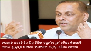 කොළඹ සරසවි දියණීය විසින් හඳුන්වා දුන් පරිසර හිතකාමී ආහාර ඇසුරුම තහනම් කරන්නේ නැහැ- පරිසර අමාත්‍ය