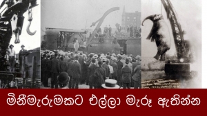 මිනීමැරුමකට එල්ලා මැරූ ඇතින්න