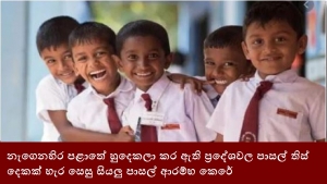 නැගෙනහිර පළාතේ හුදෙකලා කර ඇති ප්‍රදේශවල පාසල් තිස් දෙකක් හැර සෙසු සියලු පාසල් ආරම්භ කෙරේ