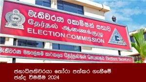 ජනාධිපතිවරයා තෝරා පත්කර ගැනීමේ ජන්ද විමසීම 2024