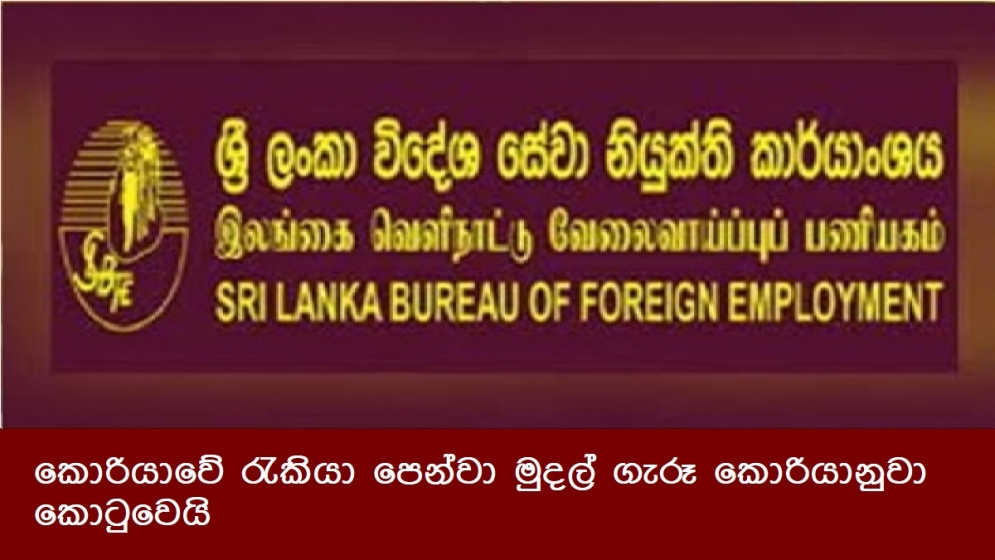 කොරියාවේ රැකියා පෙන්වා මුදල් ගැරූ කොරියානුවා කොටුවෙයි