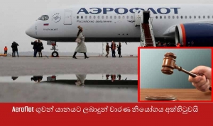 Aeroflot ගුවන් යානයට ලබාදුන් වාරණ නියෝගය අත්හිටුවයි