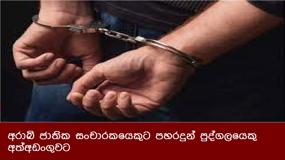 අරාබි ජාතික සංචාරකයෙකුට පහරදුන් පුද්ගලයෙකු අත්අඩංගුවට