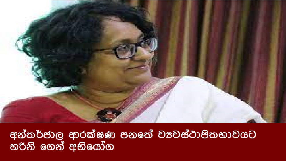 අන්තර්ජාල ආරක්ෂණ පනතේ ව්‍යවස්ථාපිතභාවයට හරිනි ගෙන් අභියෝග