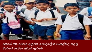 රජයේ සහ රජයේ අනුමත පෞද්ගලික පාසල්වල පළමු වාරයේ දෙවන අදියර අද(06) ආරම්භ වේ.